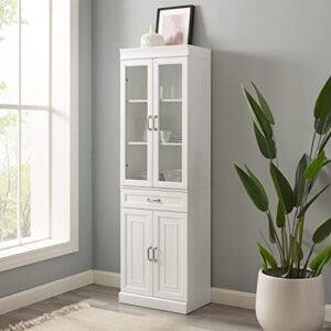 Crosley Furniture Stanton Glass Door Pantry, White