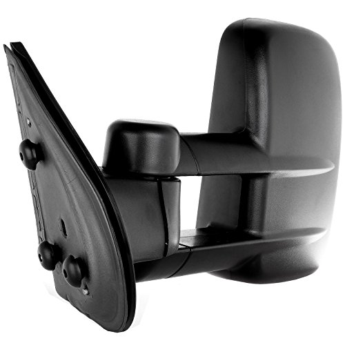 FEIPARTS Tow Mirrors Towing Mirrors Fit for 2008-2013 for Chevy Silverado for GMC Sierra 1500/2500 HD/3500 Towing Mirrors with Left Right Side Manual Black No Heated No Light Manual Telescoping