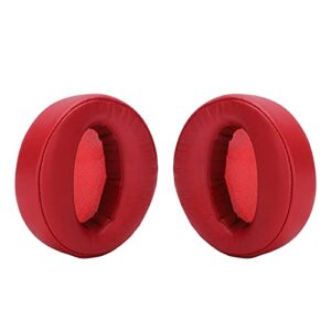 ear pads cushion replacement for sony mdr?xb950bt, pu leather headphone earpads replacement parts, comfortable to wear(red)
