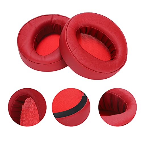 Ear Pads Cushion Replacement for Sony MDR?XB950BT, PU Leather Headphone Earpads Replacement Parts, Comfortable to wear(red)