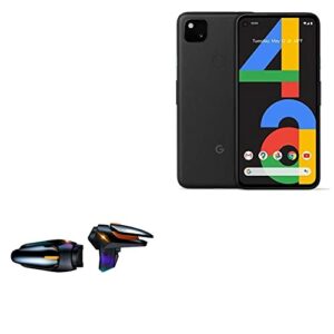 boxwave gaming gear compatible with google pixel 4a - touchscreen quicktrigger auto, trigger buttons autofire gaming mobile fps - jet black