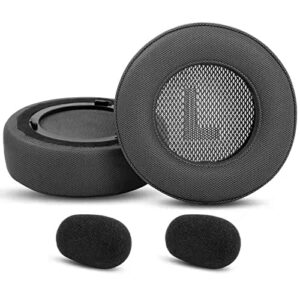yunyiyi virtuoso xt ear pads replacement cushion compatible with corsair virtuoso rgb wireless se/virtuoso xt gaming headset earpads thicker (dark gray)
