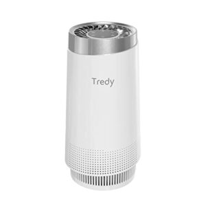 tredy hepa filter air purifier for home large room, h13 true hepa filter for smoke, dust, hair, pet dander, pollen, ozone free, quiet, td-1300