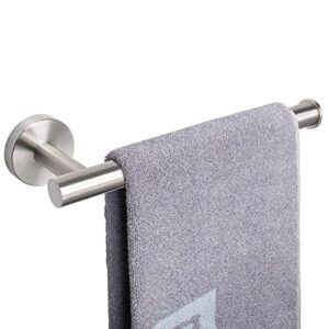 nearmoon hand towel holder/towel ring, thicken stainless steel hand towel bar for bathroom, rustproof wall mounted towel rack, contemporary style bath accessories, 9 inch (1 pack, brushed nickel)