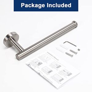 NearMoon Hand Towel Holder/Towel Ring, Thicken Stainless Steel Hand Towel Bar for Bathroom, Rustproof Wall Mounted Towel Rack, Contemporary Style Bath Accessories, 9 Inch (1 Pack, Brushed Nickel)