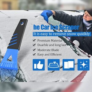 4 Pcs Ice Scraper Plastic Winter Car Accessories for Women and Men Frost Removal Auto Accessories Color Ice Scraper for Car Windshield Defroster Cleaning Car Ice Scraper for Cars and Small Trucks