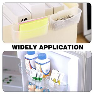 Skycase Fridge Organizer, 4pcs Refrigerator Seasoning Mini Hanging Storage Boxes for Saucing Storage