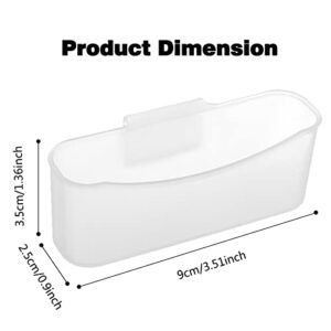 Skycase Fridge Organizer, 4pcs Refrigerator Seasoning Mini Hanging Storage Boxes for Saucing Storage