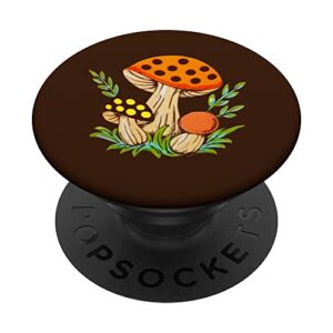 vintage merry mushrooms, 70s retro kitchen popsockets swappable popgrip