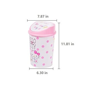 Girls Cute Kitty Home Trash Can Bin Wastebasket Waste Garbage Can Bin