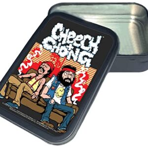 Stash Tins - Cheech & Chong - Cartoon Storage Container 4.37" L x 3.5" W x 1" H