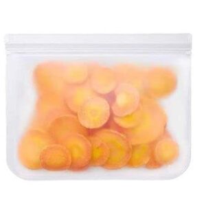 Reusable Silicone Food Storage Bags, Clear, 20 piece bundle