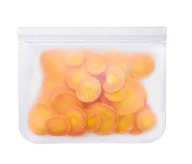 Reusable Silicone Food Storage Bags, Clear, 20 piece bundle