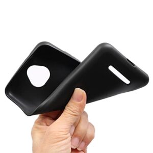 Tznzxm Case for Schok Volt SV55, Schok Volt SV55 Case, SV55216 Back Case, Flexible Soft TPU Scratch Resistant Non-Slip Shock Absorption Back Cover Rubber Slim Phone Case for Schok Volt SV55 Black