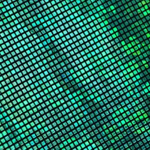 Yutone Stretch Knit Fabric 57inch Wide Decoration, Apparel, Costume Sewing Quilting Apparel Crafts Décor by Yard (Iridescent Hologram Green 1Yard)