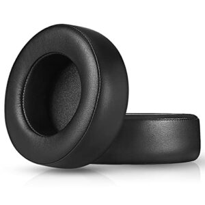 upgrade replacement ear pads for corsair virtuoso rgb wireless se gaming headset, ear cushion compatible with virtuoso xt, durable protein leather, softer memory foam, added thickness (black)