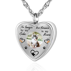xiuda personalized photo urn necklace for cat ashes custom photo ashes necklace pet cremation jewelry for women memorial cremation necklace for men