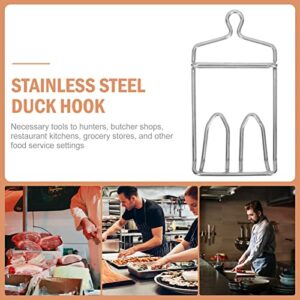 Happyyami Chicken Hanger for Slaughter Stainless Steel Poultry Hook Meat Hanging Hooks for Pork Poultry Duck Meat Processing Equipment