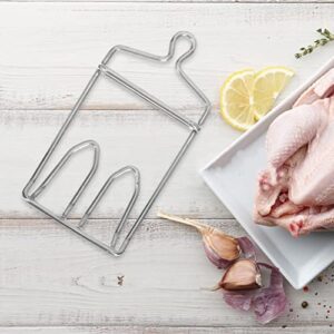 Happyyami Chicken Hanger for Slaughter Stainless Steel Poultry Hook Meat Hanging Hooks for Pork Poultry Duck Meat Processing Equipment