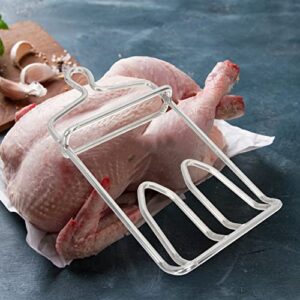 Happyyami Chicken Hanger for Slaughter Stainless Steel Poultry Hook Meat Hanging Hooks for Pork Poultry Duck Meat Processing Equipment