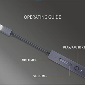 Linsoul XDUOO Link V2 USB DAC Headphone Amplifier with CS43131 Chip, Type-C Input, 3.5mm Output for Mobile Phone PC (Link V2, Gray)