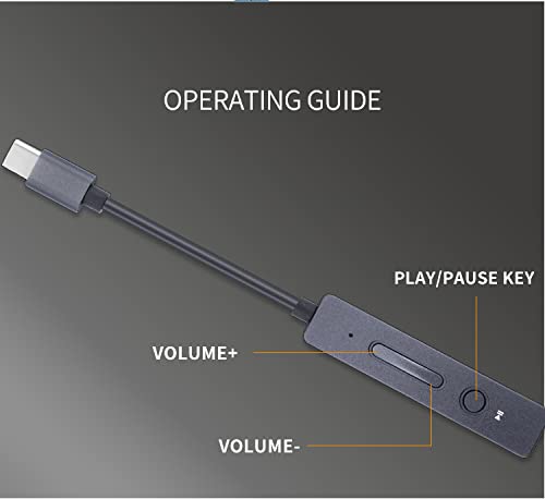 Linsoul XDUOO Link V2 USB DAC Headphone Amplifier with CS43131 Chip, Type-C Input, 3.5mm Output for Mobile Phone PC (Link V2, Gray)