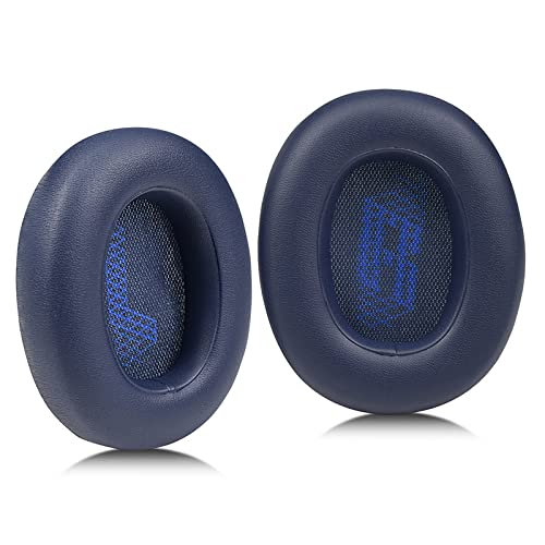 Live 650BTNC Earpads Replacement Ear Cushion Protein Leather Memory Foam Ear Pads Compatible with JBL E65BTNC Duet NC Live 650TNC Live 660 BTNC Wireless Over-Ear Headphones (Midnight Blue)