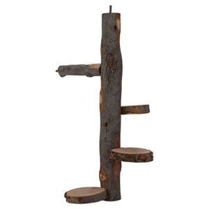 perch branch, bird perch stand easy to install wood for jumping toy