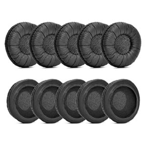 5paire earpads - ear cushion compatible with jabra pro 920 930 935 9450 9460 9465 9470 / uc voice 550 headset (frog leather/5 pairs)