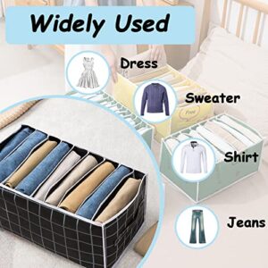 Latest Wardrobe Clothes Organizer, Drawer Organizers For Clothing, 9 Grids Pants Organizer, Clothes Organizer For Folded Clothes & Pants, Drawer Organizer Clothes For Jeans Compartment (9 Grids Jeans)