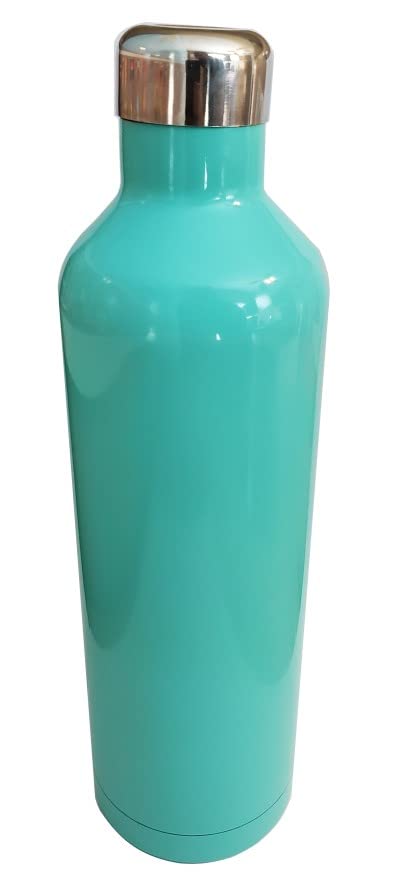 Winesulator Stainless Steel Double Wall Insulated Travel Wine Growler 24oz (Teal)