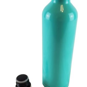 Winesulator Stainless Steel Double Wall Insulated Travel Wine Growler 24oz (Teal)