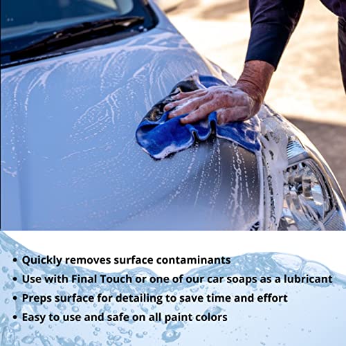 Ragnify Clay Towel Auto Detailing Scratch Free and Paint Safe fine Grade Clay Bar Cloth for Car Detailing, Polishing and Removing Paint Contaminants (Blue Regular)