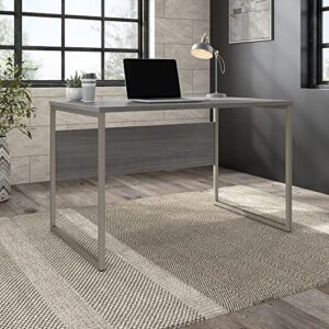 Bush Business Furniture Hybrid Computer Table Desk with Metal Legs, 48W x 30D, Platinum Gray