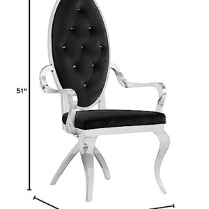 Best Quality Furniture SC66-A Chair, Black