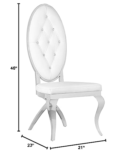 Best Quality Furniture SC60-A Chair, White