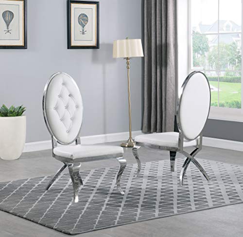 Best Quality Furniture SC60-A Chair, White