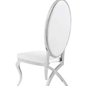 Best Quality Furniture SC60-A Chair, White