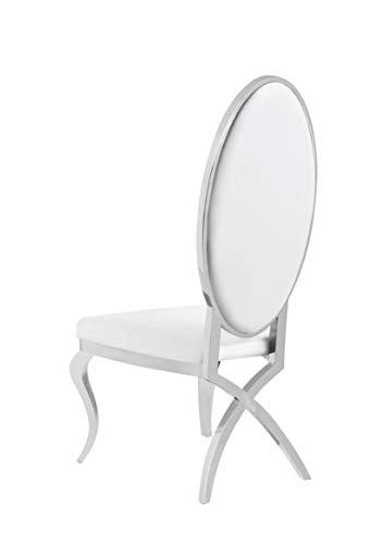 Best Quality Furniture SC60-A Chair, White