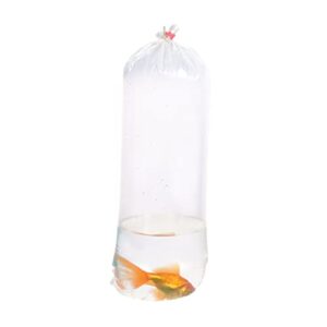 alfa fishery bags round corners bottom leak proof clear plastic fish bags size 8 inches for marine and tropical fish transport 2 mil. (8" x 20" / 100 pack)