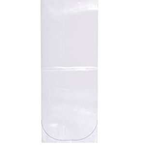ALFA Fishery Bags Round Corners Bottom Leak Proof Clear Plastic Fish Bags Size 8 Inches for Marine and Tropical Fish Transport 2 mil. (8" x 20" / 100 Pack)
