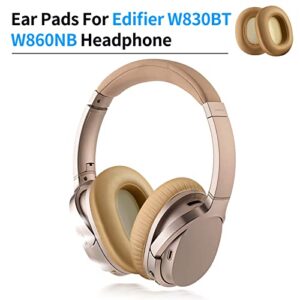 Replacement Ear Pads for Edifier W830BT W860NB Bluetooth Headphones-Cushions Replacement Earpads (Yellow)