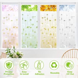 Viseeko Window Privacy Film: Decorative Window Film UV Blocking Removable Frosted Window Sticker Bell Pattern for Children Room 17.5 * 78.7 inches …