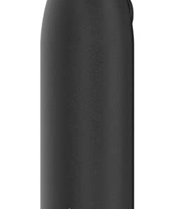 Hydrapeak 40 oz Insulated Water Bottle with Chug Lid - Leak Proof and Spill Proof Double Walled Vacuum Insulated Stainless Steel Water Bottles, Cold for 24 Hours | Hot for 12 Hours (Black)