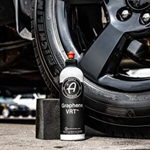 Adam's Graphene VRT 16oz Vinyl, Rubber, Tire & Trim Dressing - Durable UV Protection and Water Repellent - Graphene Ceramic Infused Formula - Dress Tires or Trim Without Worry of Slinging (16oz)