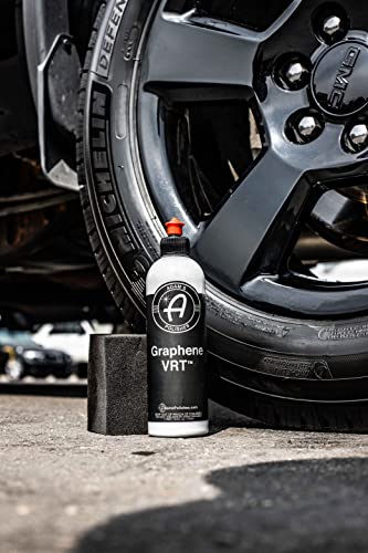 Adam's Graphene VRT 16oz Vinyl, Rubber, Tire & Trim Dressing - Durable UV Protection and Water Repellent - Graphene Ceramic Infused Formula - Dress Tires or Trim Without Worry of Slinging (16oz)