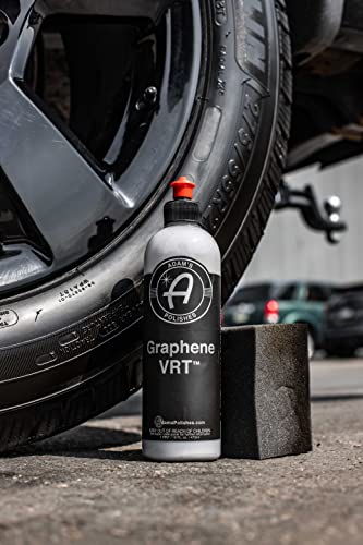 Adam's Graphene VRT 16oz Vinyl, Rubber, Tire & Trim Dressing - Durable UV Protection and Water Repellent - Graphene Ceramic Infused Formula - Dress Tires or Trim Without Worry of Slinging (16oz)