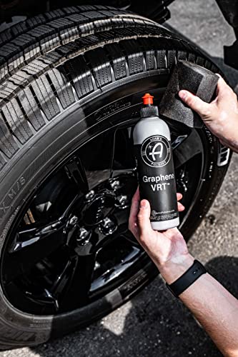 Adam's Graphene VRT 16oz Vinyl, Rubber, Tire & Trim Dressing - Durable UV Protection and Water Repellent - Graphene Ceramic Infused Formula - Dress Tires or Trim Without Worry of Slinging (16oz)