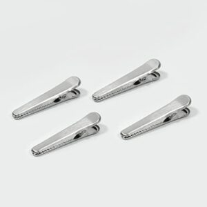 excelsteel set of 4 stainless steel clothespin style alligator clips