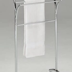 KB Designs - 3 Tier Freestanding Metal Towel Rack Stand, Chrome